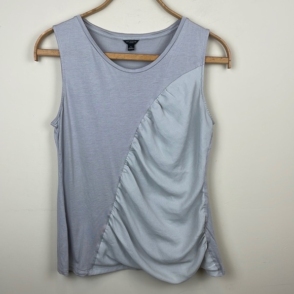 Ann Taylor | Sleeveless Top with Diagonal Rushing; Size L - Picture 10 of 10